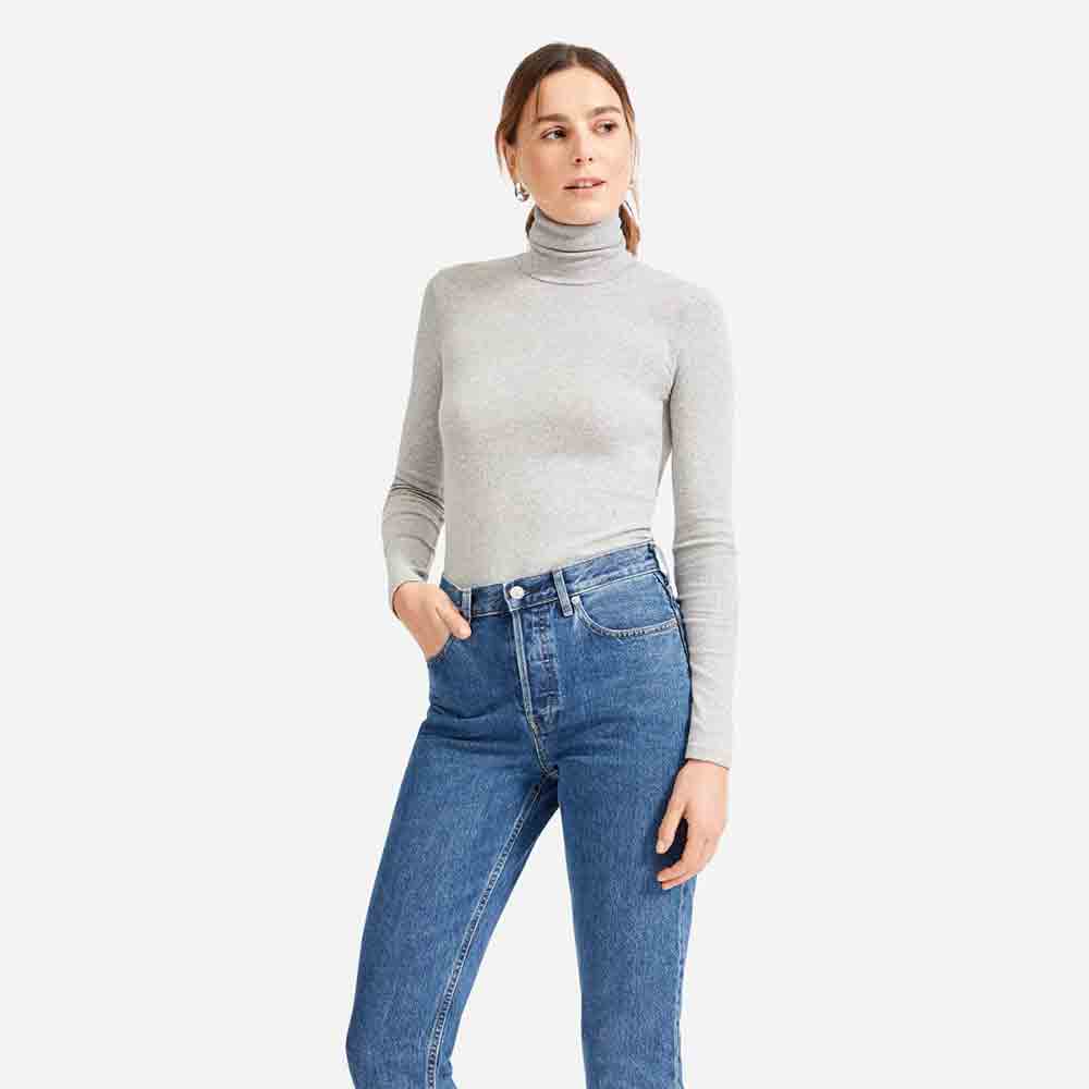 Basic Micro Rib Turtleneck – Bild 3